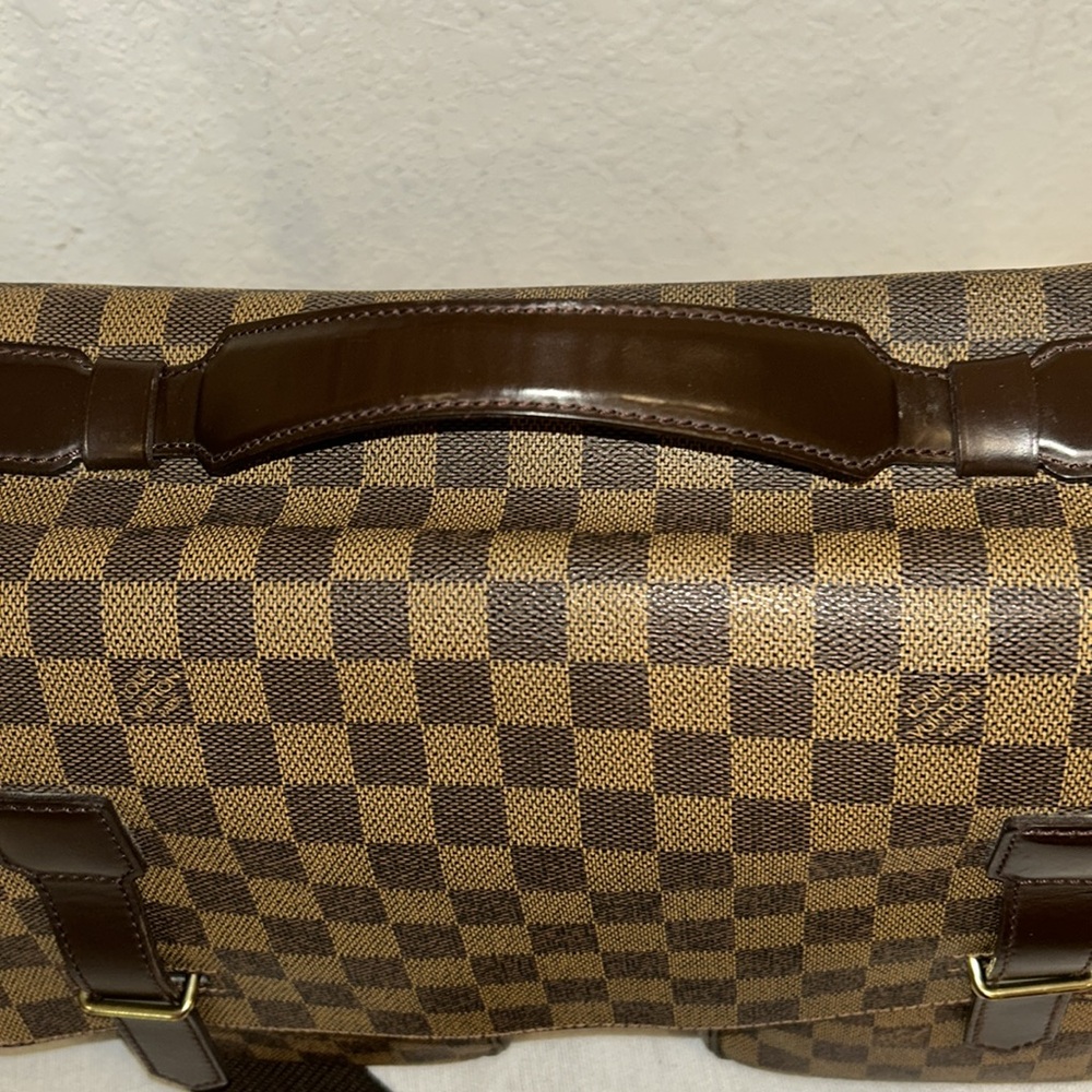 Louis Vuitton Broadway Damier Ebene  Canvas Messenger Bag Xbody Authentic +COA - Picture 8 of 16